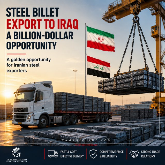Steel Billet Export to Iraq: A Golden Opportunity for Expanding Iran’s Steel Exports